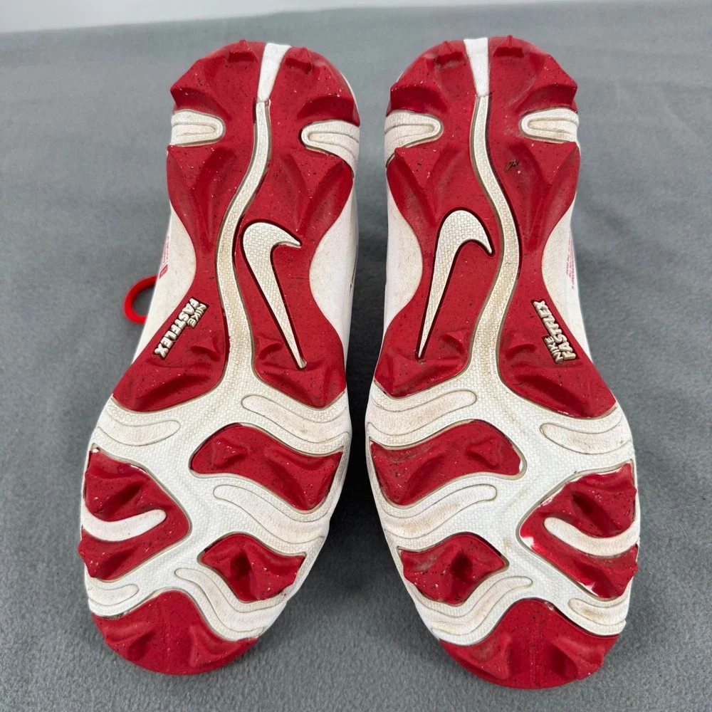 Nike Hyperdiamond 4 Keystone Softball Cleats Youth 3Y White Red FZ0919-104